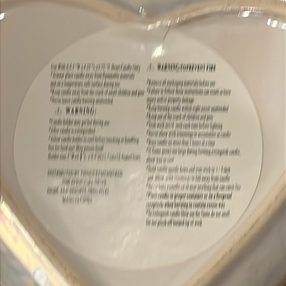 Things Remembered Ivory Heart Candle and Heart Tray and Heart Charm - Picture 9 of 11